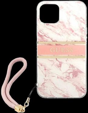 Productafbeelding Guess Hard Cover Marmeren Streep met Riem (Apple iPhone 13 Pro Max)