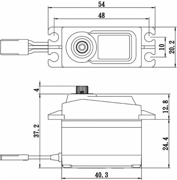 Actual product image Savöx sa-1258tg+ (6v/12kg/0.08s) digital servo