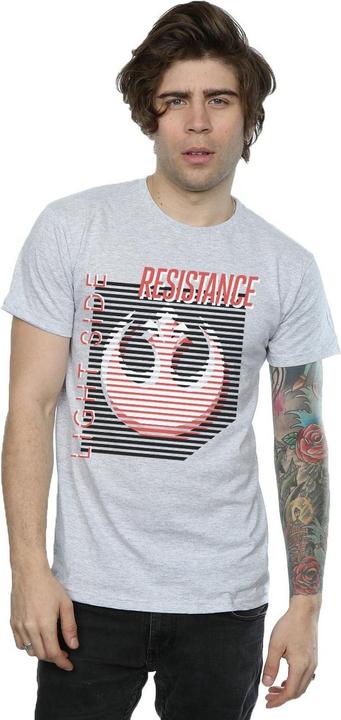 Actual product image Star Wars Mens The Last Jedi Light Side T-Shirt (L)
