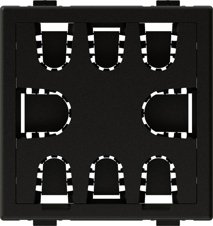 Produktbild IB Connect Multimedia-Zubehör 45x45 anthrazit Kabeldurchführung 8 Plätzen (0.05 m)