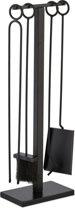 Produktbild Relaxdays 5-tlg. Kaminbesteck-Set (25.5 x 15.5 x 77.5 cm)