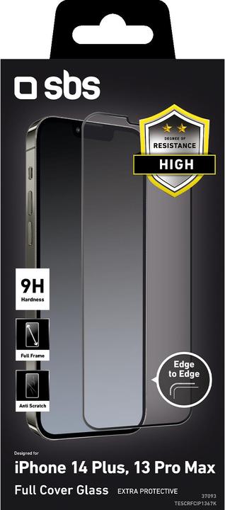 Actual product image SBS Full Cover Glass (1 Piece, Apple iPhone 13 Pro Max, Apple iPhone 14 Plus)