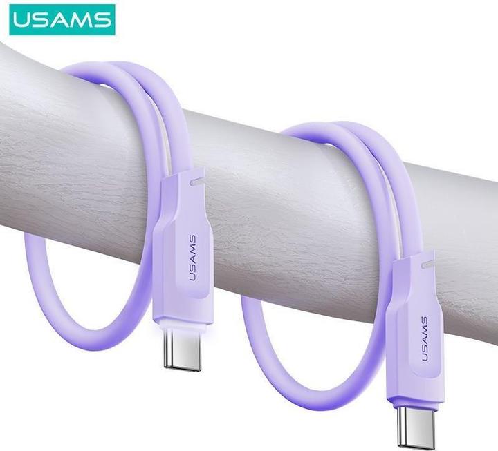 Actual product image Usams Charging Cable Type-C to Type-C - White (1.20 m)