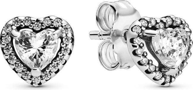 Image du produit Pandora Boucles d'oreilles en forme de coeur (Argent 925)