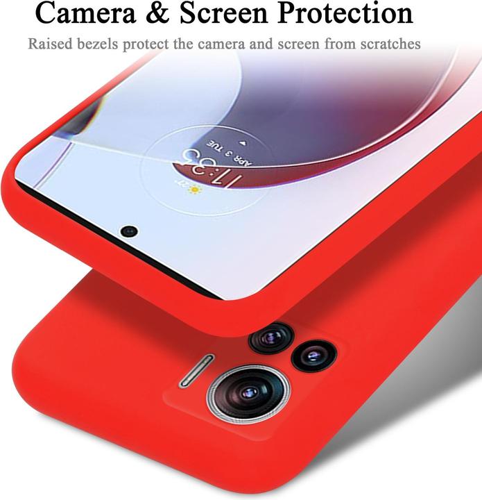 Actual product image Cadorabo TPU Liquid Silicone Case Cover for Motorola EDGE 30 ULTRA / X30 PRO (Motorola Edge 30 Ultra)