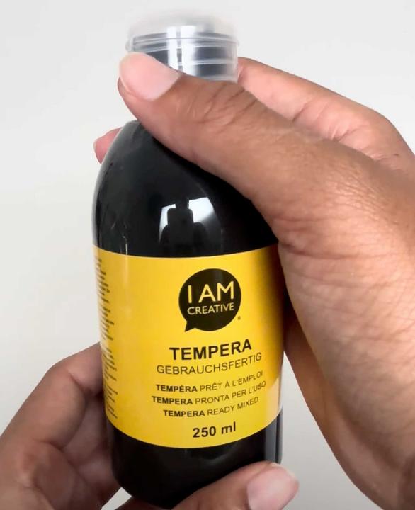 Actual product image I Am Creative Tempera, water-based tempera paint, 250 ml (Black, 250 ml)