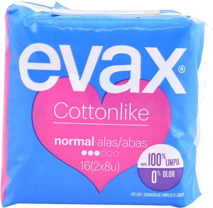 Actual product image Evax COTTONLIKE compresas normal alas 16 uds (16 x, Sanitary pads)