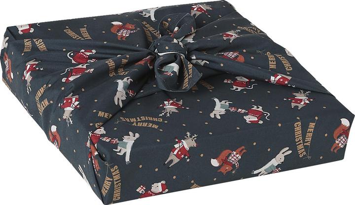 Immagine prodotto Vertbaudet Set di 2 salviette regalo Furoshiki Babbo Natale e amici