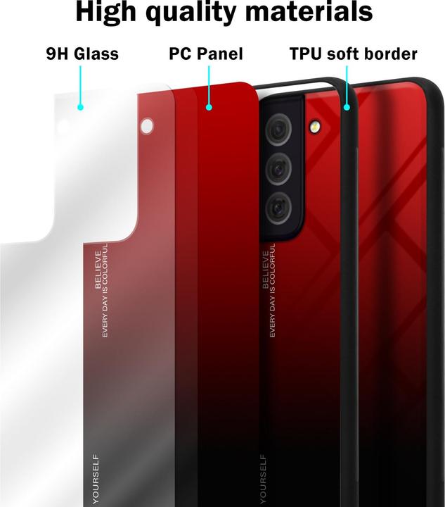 Image du produit Cadorabo TPU 2 couleurs Housse en verre (Samsung Galaxy S22+)