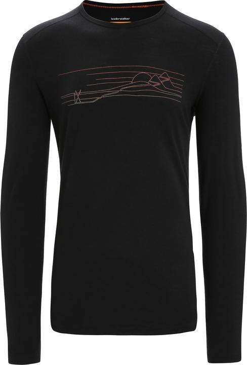 Icebreaker 200 Oasis L/S Crewe Ski Stripes (XL)