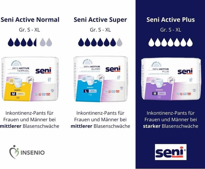 Actual product image Seni Active Plus Pants disposable breathable waist 120-160cm 7 drops (10 x, Large plus)