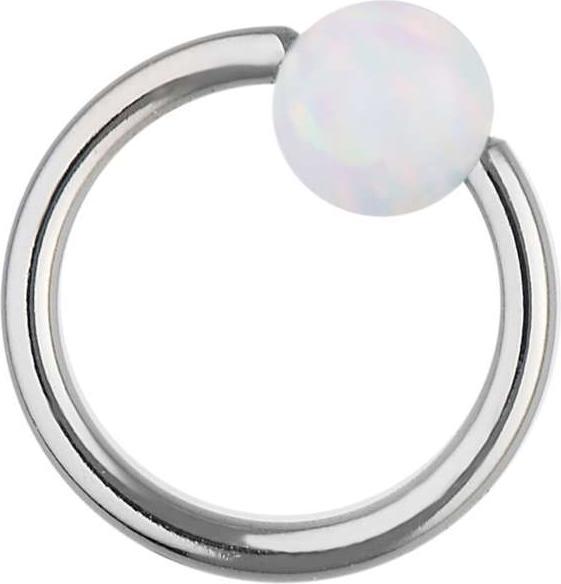 Actual product image Bijouteria Pin (Surgical steel 316L, Synthetic pearl)