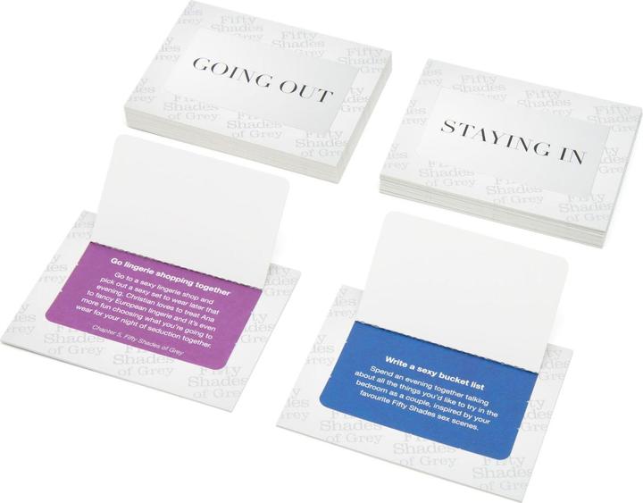 Fifty Shades of Grey Play Nice Date Night Idea Cards (Sonstiges, Deutsch)