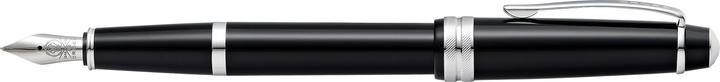 Actual product image Cross Fountain pen Bailey Light Black lacquer M-nib Gift box (black-lacquer, 1 x)