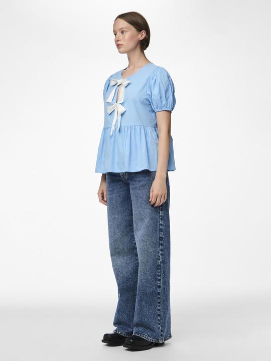 Actual product image Pieces PCGOLLY top with puff sleeves (S)