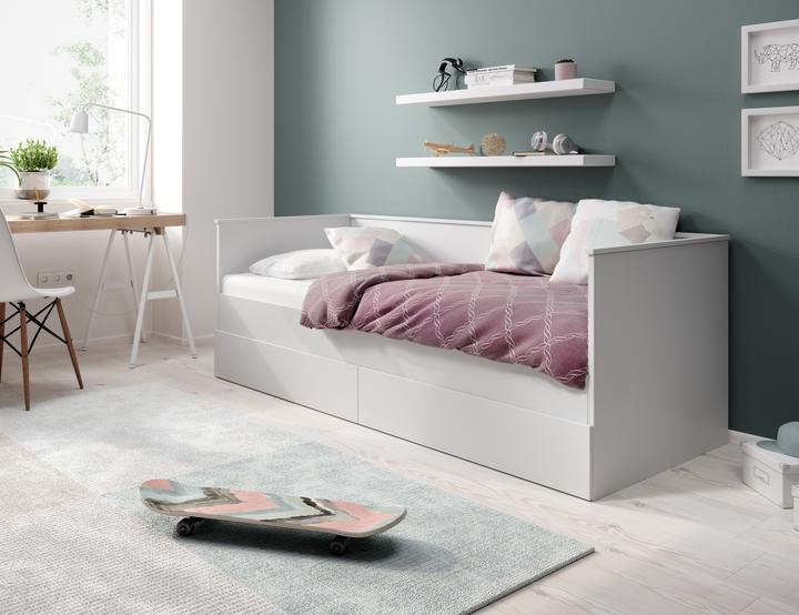 Image du produit ADRK Furniture Lit double avec matelas HELA II 200x80 (200 x 80 cm)