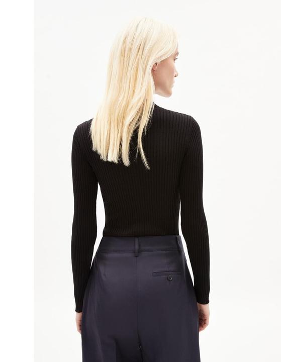 Produktbild Armedangels Alaania Pullover Stand-Up Collar Black (S)