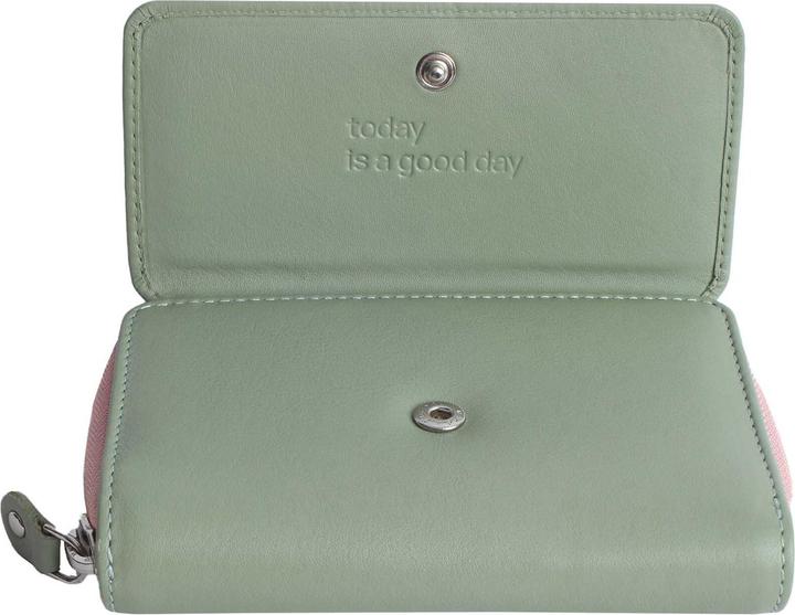 sage green -light pink