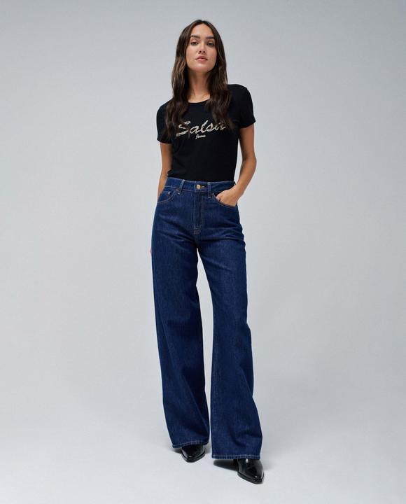Produktbild Salsa Jeans T-Shirt Lurex Embroidery Branding T-Shirt (M)