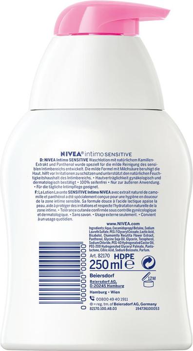 Actual product image NIVEA Intimo (250 ml, Intimate washing lotion)