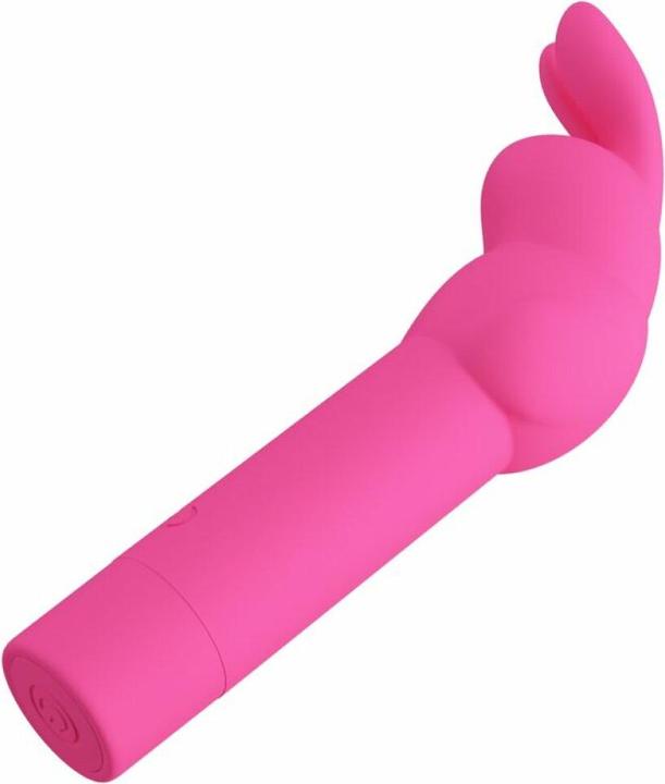 Actual product image Pretty Love Gerardo Fuschia Rabbit Silicone Vibrator