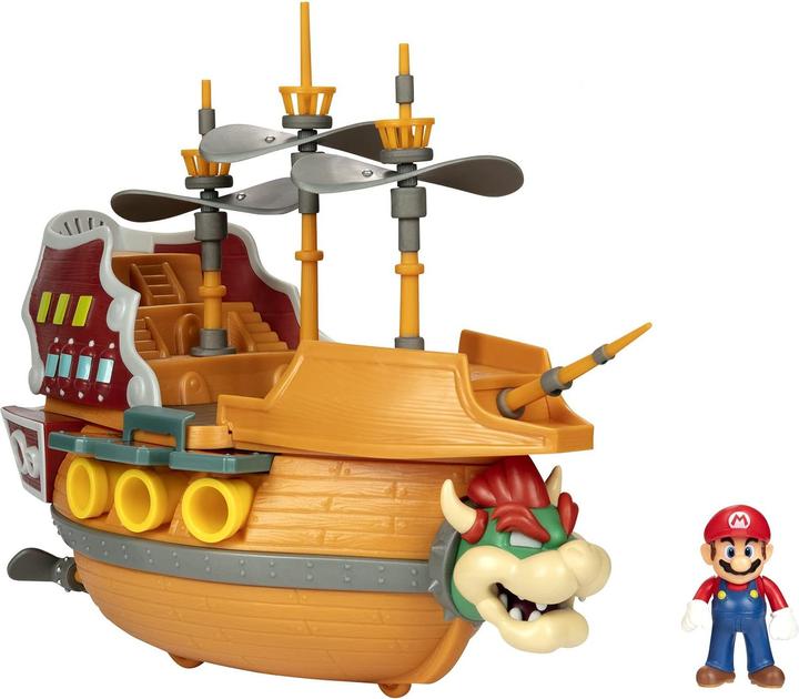 Immagine prodotto Jakks Pacific Playset della Nave di Bowser di Super Mario 2,5 pollici Deluxe