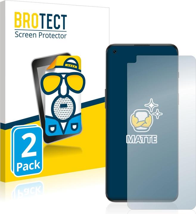 Productafbeelding BROTECT Antireflecterende schermbeschermer mat (2 Stuk, OnePlus Noord 2T 5G)