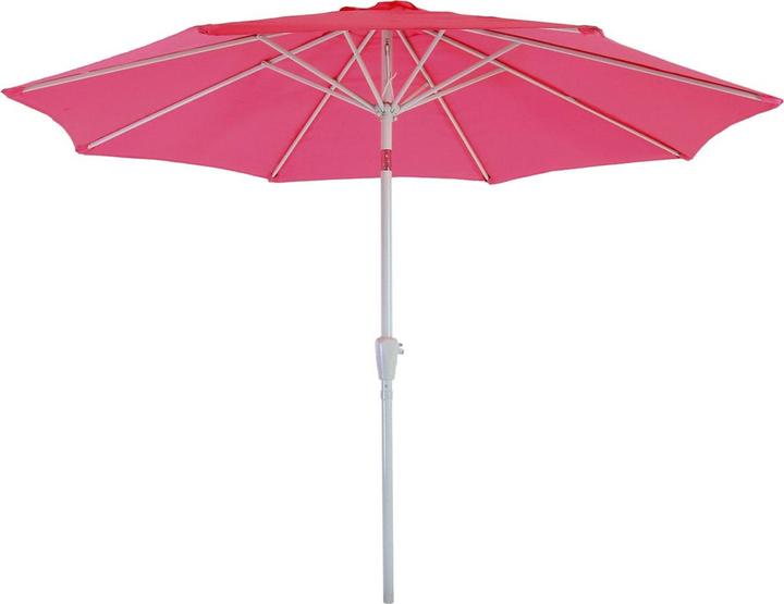 Image du produit Swisshandel24 Parasol, parasol de jardin, Ø 2,7m inclinable polyester/alu 5kg - rose (2.70 m)