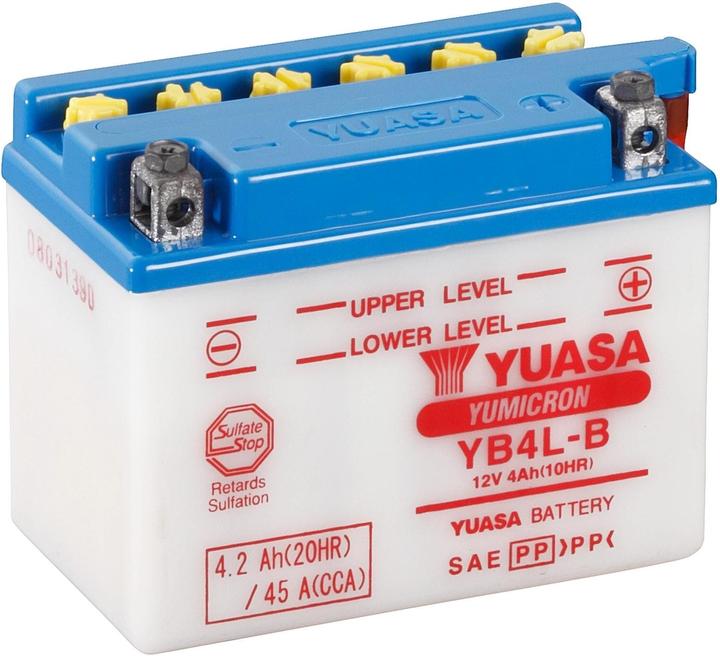 Yuasa YB4L-B roller battery (12 V, 4.20 Ah, 45 A)