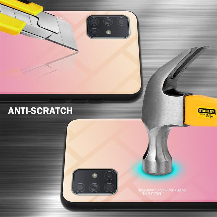 Productafbeelding Cadorabo TPU 2 kleuren glasdekking (Samsung Galaxy A71)