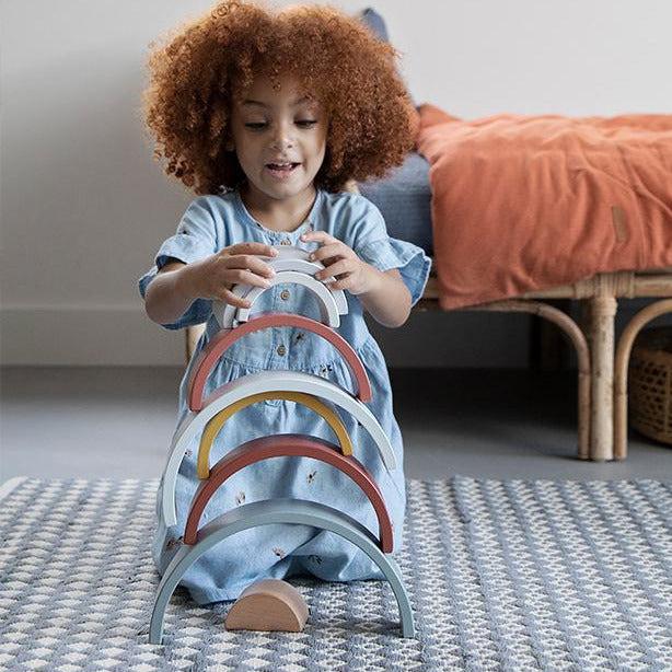 Actual product image Little Dutch Rainbow Stacking Game