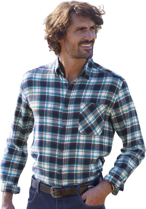 Actual product image Atlas For Men Mens Checked Flannel Shirt (5XL)