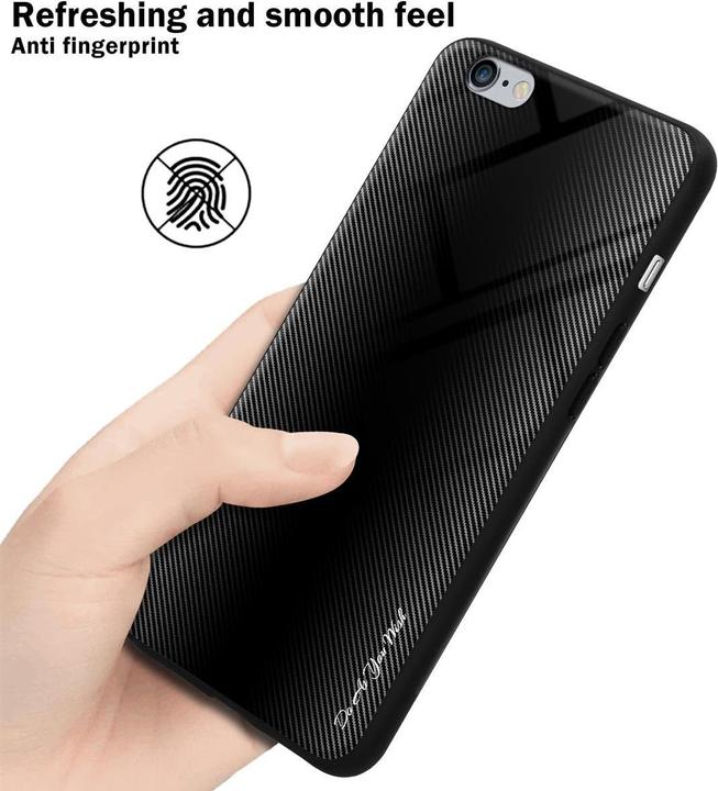 Actual product image Cadorabo TPU Striped Glass Cover (Apple iPhone 6 Plus)