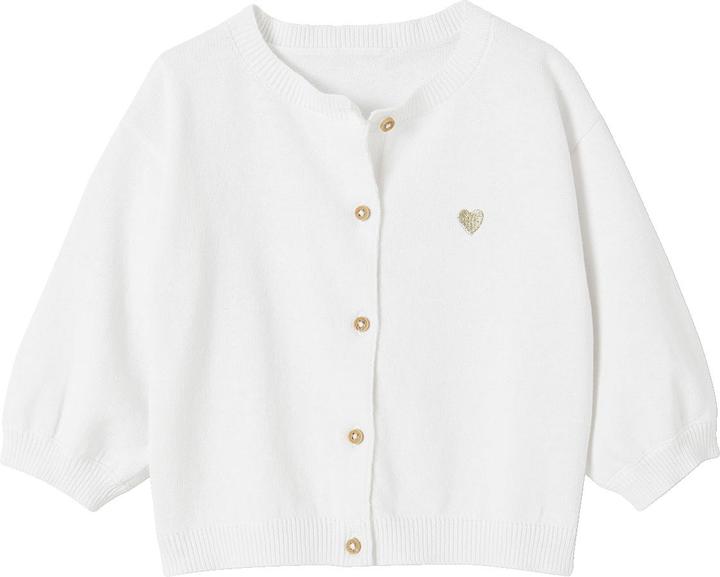 Vertbaudet Baby Cardigan mit Herzstickerei BASIC OEKO-TEX®