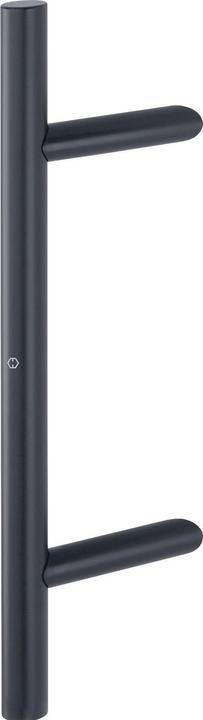 Actual product image Hoppe Door handle E5012 - 500/300 mm, black matt stainless steel (Door handle)