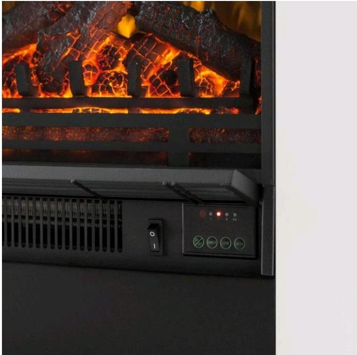Actual product image Klarstein Studio 5 Electric Fireplace White (1800 W)