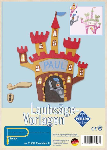 Produktbild Pebaro Laubsägevorlage, Türschilder II