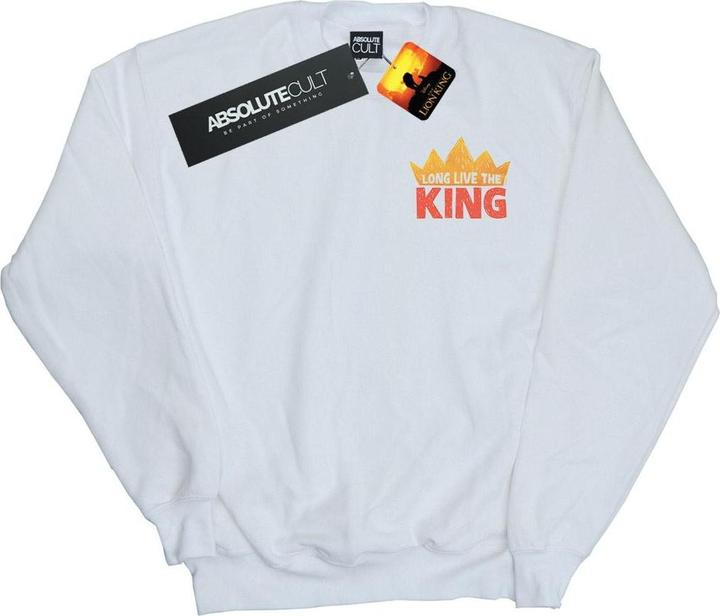 Disney The Lion King Movie Long Live Breast Print Sweatshirt (L)