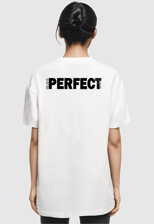 Actual product image Merchcode Ladies Believe Front Oversized Boyfriend Tee - 118939 (L)