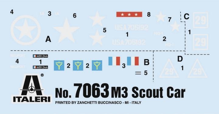 Actual product image 1:72 US M3A1 Scout Tank