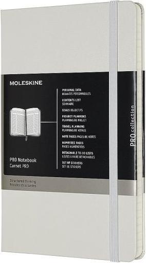 Immagine prodotto Moleskine Taccuino professionale L/A5, copertina rigida, grigio perla (21 x 13 cm, Righe, Copertina rigida)