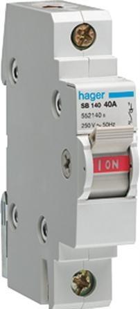 Actual product image Hager SBN216. Rated current: 16 A, Coil voltage (max): 440 V. Module quantity (max): 1 module(s). Width: