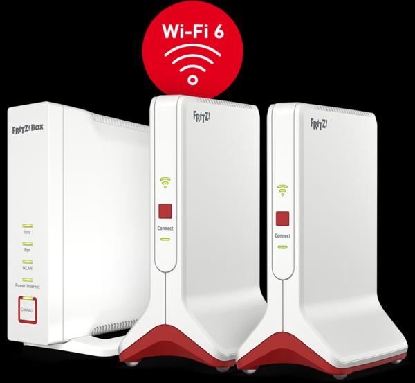 AVM Bundle FRITZ!Box 4060 + 2* Repeater 6000 Wifi 6 Mesh