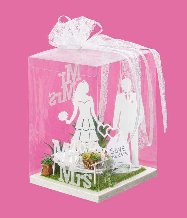 Immagine prodotto Hobby Fun Scatola per denaro e buoni regalo, trasparente (18 x 18 x 18 x 25 cm)