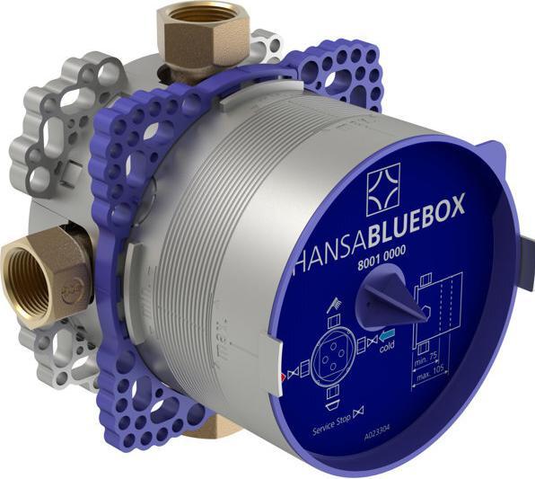 Actual product image Hansa Hansabluebox basic unit, compact solution, flush-mounted installation body with pre-separation