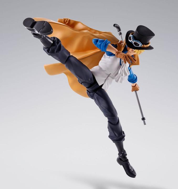 Actual product image Bandai One Piece S.H.Figuarts Actionfigur Sabo Revolutionary Army Chief of Staff Ver. 16 cm