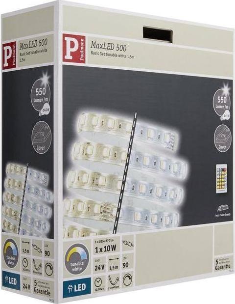 Actual product image Paulmann MaxLED 500 Stripe Set (Daylight, White, Warm white, 150 cm, Indoor)