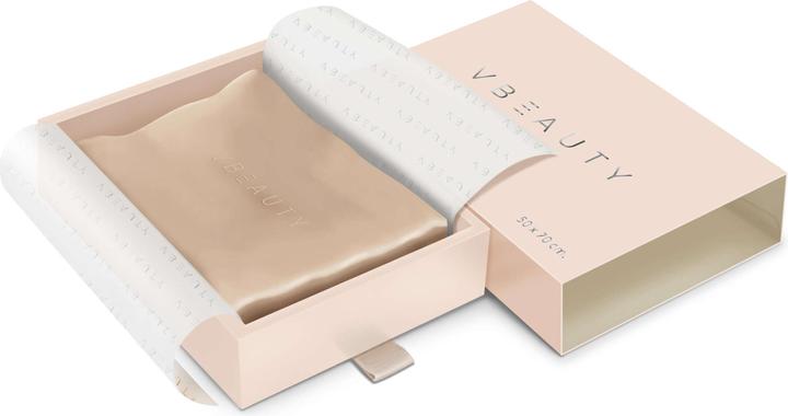 Produktbild VBEAUTY Seidenkissenbezug 65 X 100 Cm Champagner (Kopfkissenbezug, 65 x 100 cm)