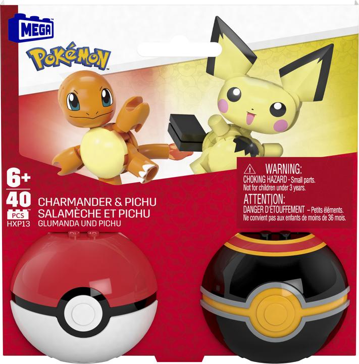 Immagine prodotto Pokémon Poké Ball - Charmander e Pichu