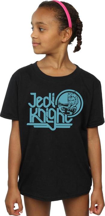 Actual product image Star Wars Girls Clone Wars Jedi Knight Ahsoka Cotton T-Shirt (152, 158)